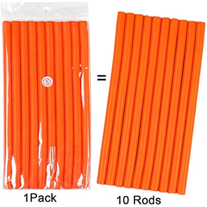 Ms Aloe 3Pack Flexible Curling Hair Rods for Perms Soft Foam Hair Rollers No Heat Hair Rods Rollers Spiral Curlers for Long Medium Short Hair Random Color(Diameter 1.2cm,30Rods) - Image 3